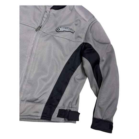 FIRST GEAR Mesh Textile Padded Protective Riding Motorcycle Jacket Mens Large - Picture 5 of 7
